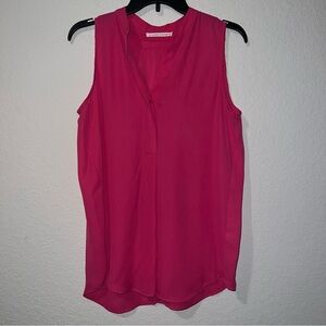 Violet & Claire Bright Pink Sleeveless Top